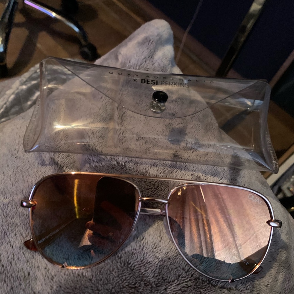 Quay High Key Mini Rose/Copper Sunglasses